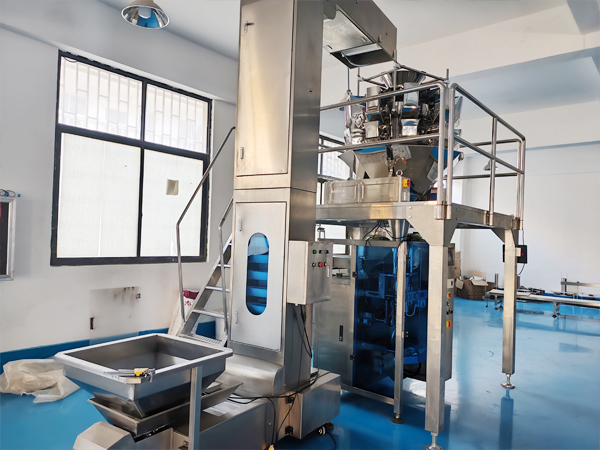 全自動(dòng)速凍食品包裝機(jī)械實(shí)拍圖