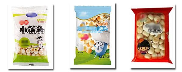 四川小饅頭包裝機(jī)樣品展示